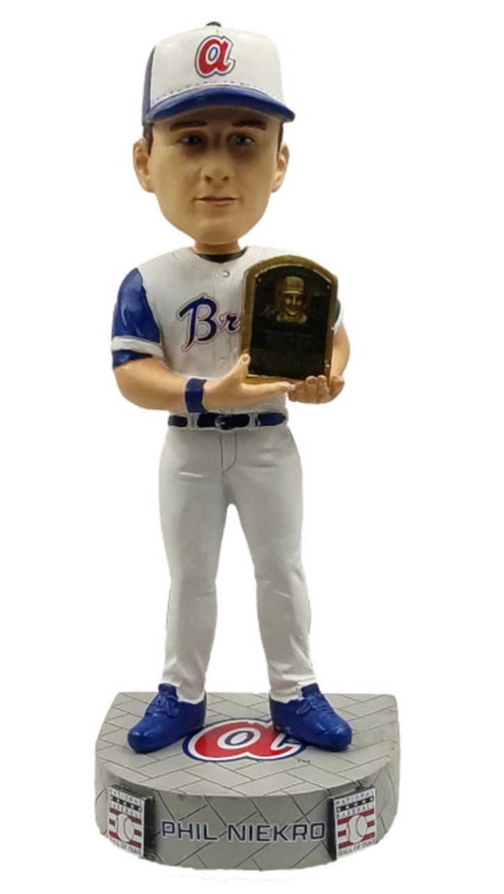 Phil Niekro Atlanta Braves 2022 MLB Alumni Hall of Fame Bobblehead Ltd Ed of 216