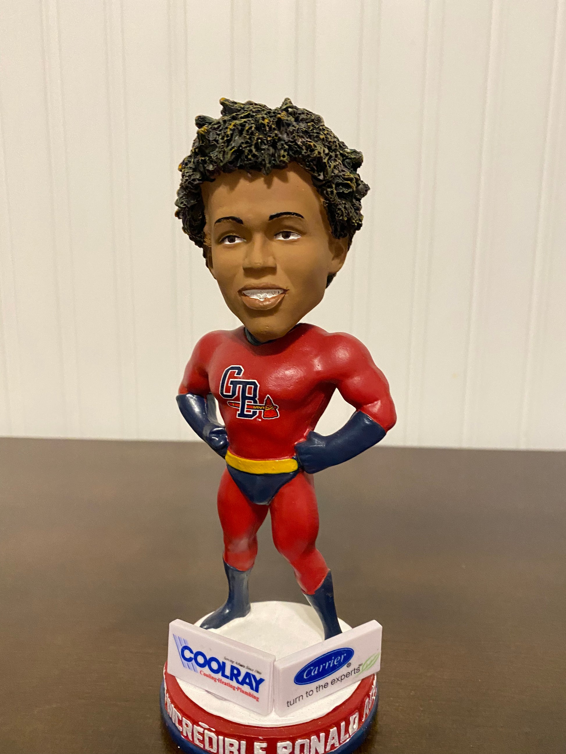 Ronald Acuña Jr. Super Hero Bobblehead Gwinnett Braves