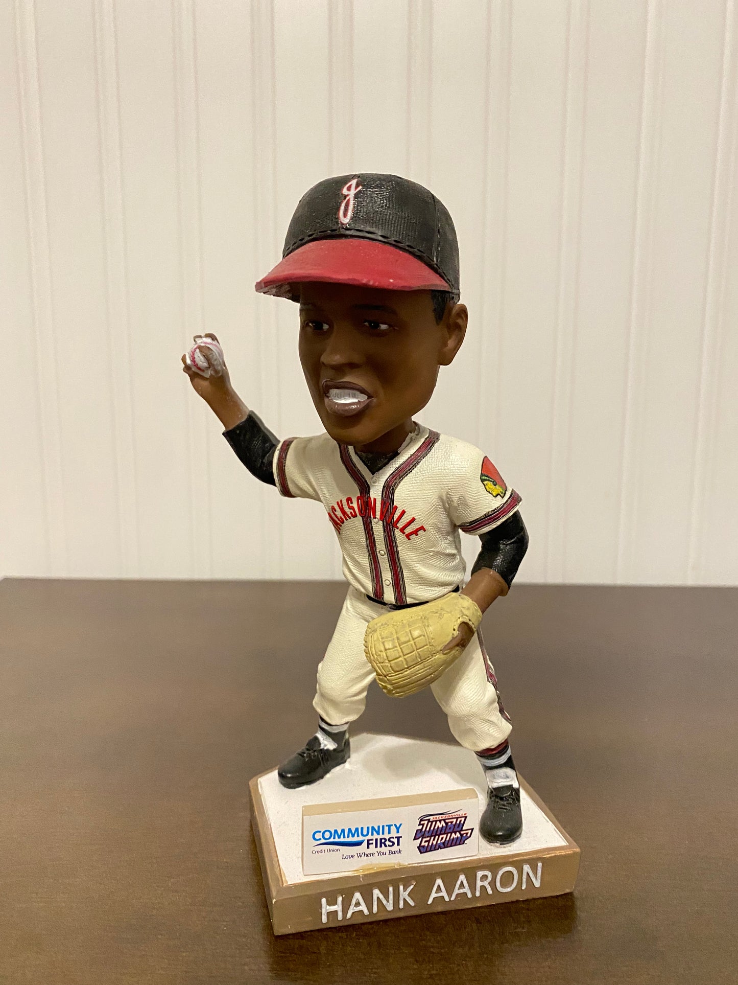 Hank Aaron Jacksonville Jumbo Shrimp Bobblehead